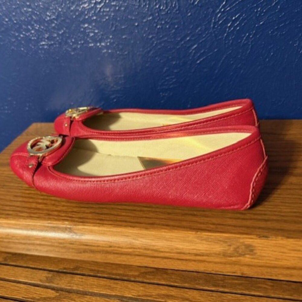Michael Kors Red Lillie Ballet Flats